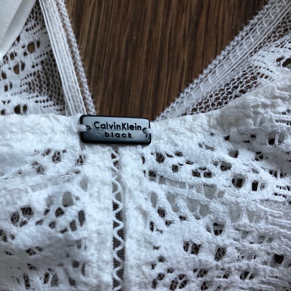 Calvin Klein White Lace body suit - Picture 3 of 4